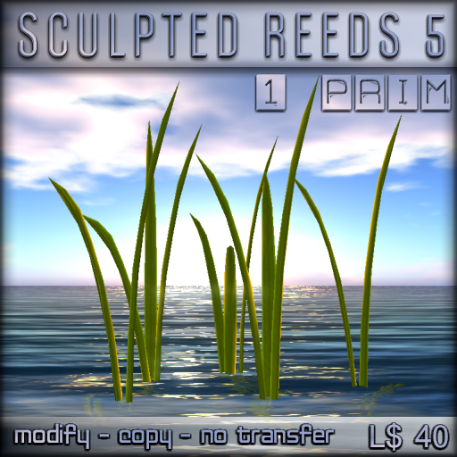 Second Life Marketplace Hydro Homes Sculpted Reeds 5